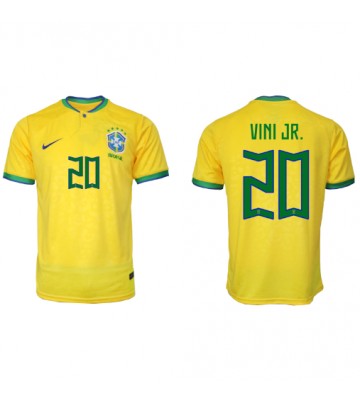 Brazylia Vinicius Junior #20 Koszulka Podstawowych MŚ 2022 Krótki Rękaw
